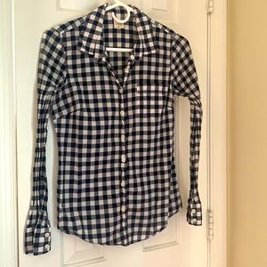 Plaid J. Crew “The Perfect Shirt” XS